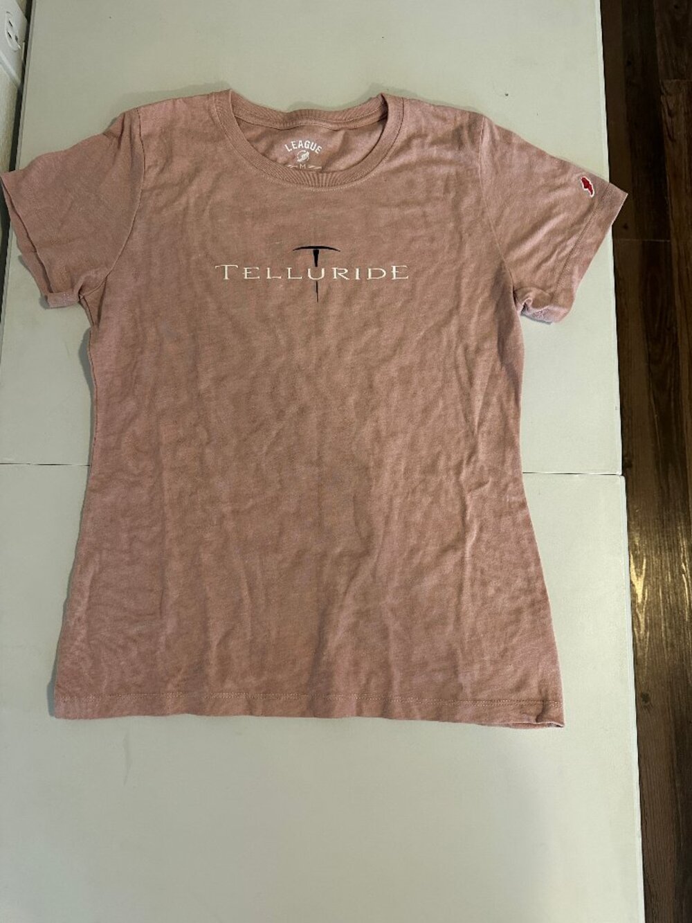 League '91 Pink Telluride Graphic T-Shirt Short Sleeve Women's M EUC